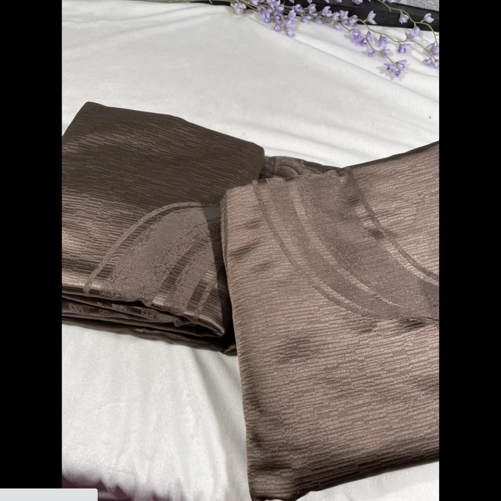 NIB Hotel Collection Contour Duvet Cover‎ in Full/Queen Brown